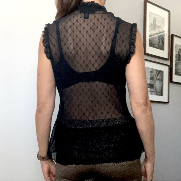 Lace Ruffled Top by INC - Picture 3 of 6